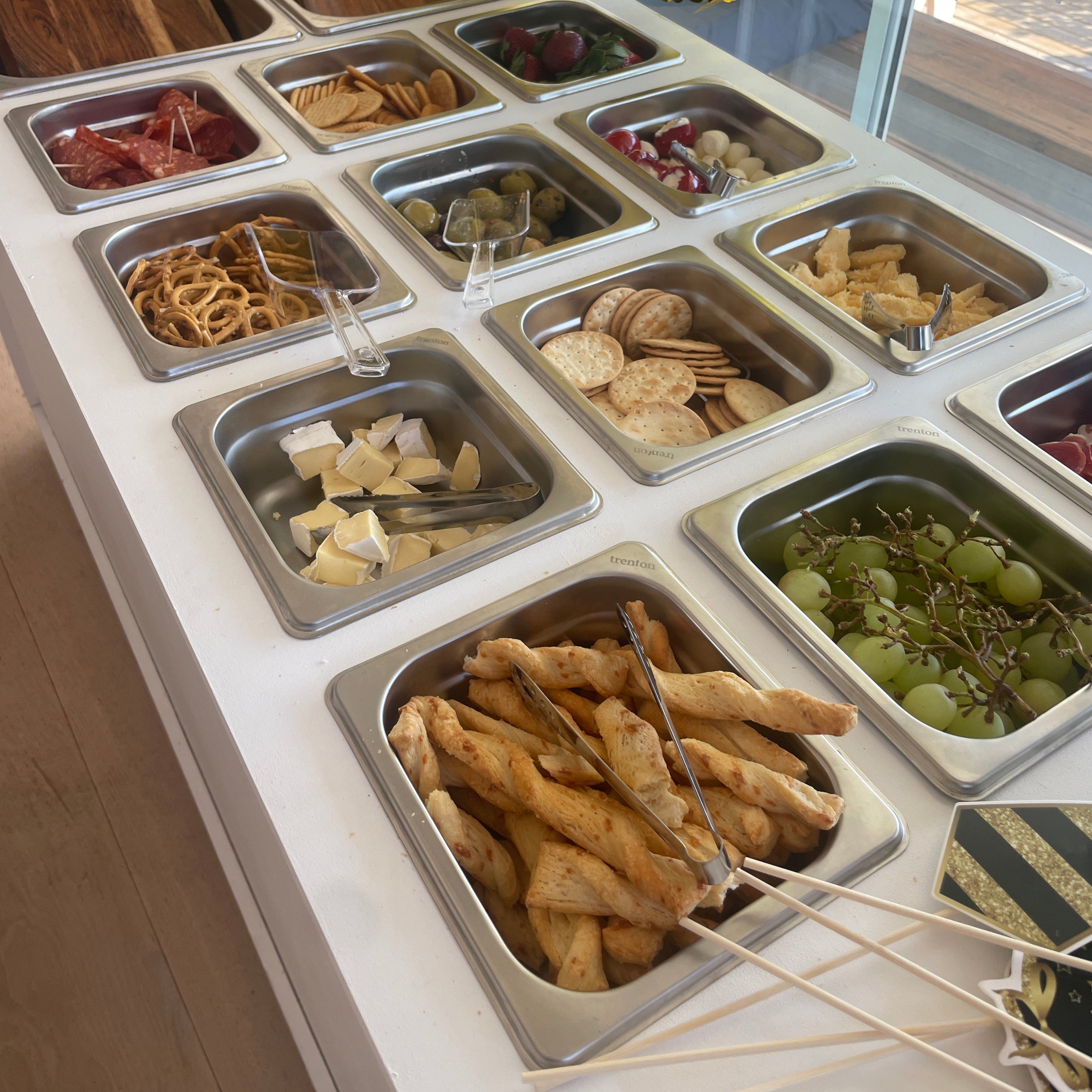 Pop up grazing cart hire