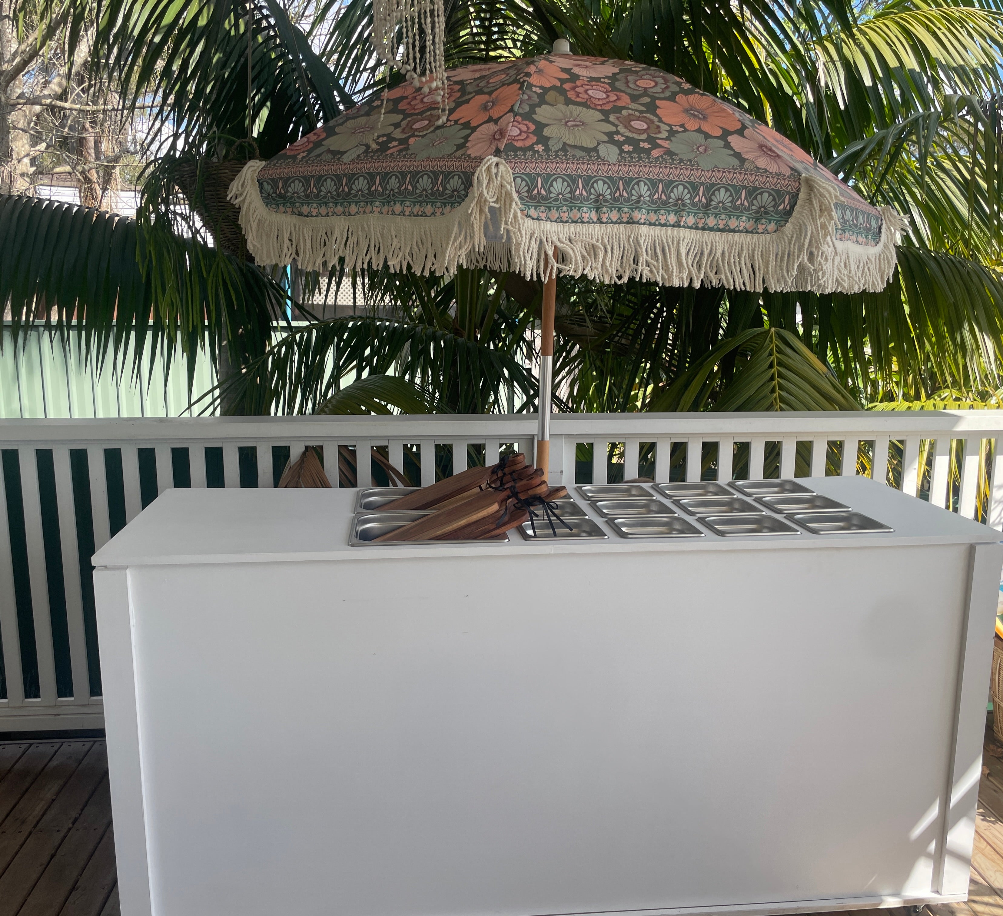Pop up grazing cart hire